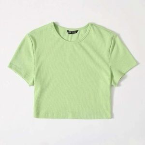 SHEIN Lime Green Baby Tee size S